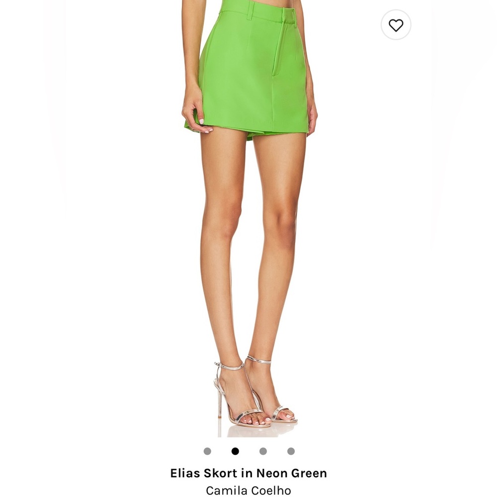 Camila Coelho neon green skort